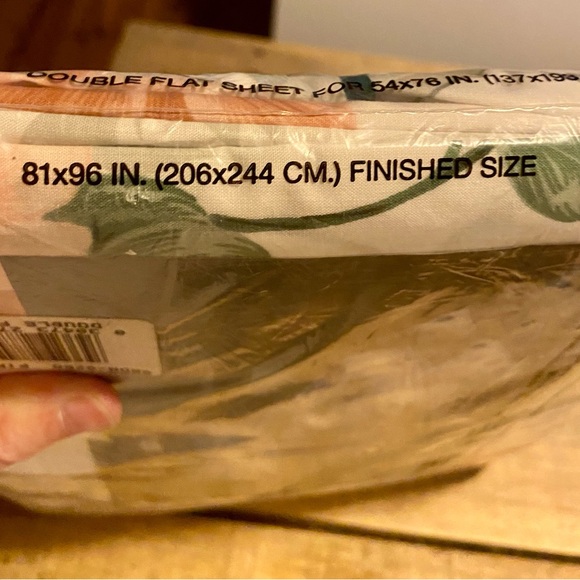 🔥Springmaid Double Flat Sheet Garden Gazebo Pink - Vintage🔥 NIP - Picture 7 of 8